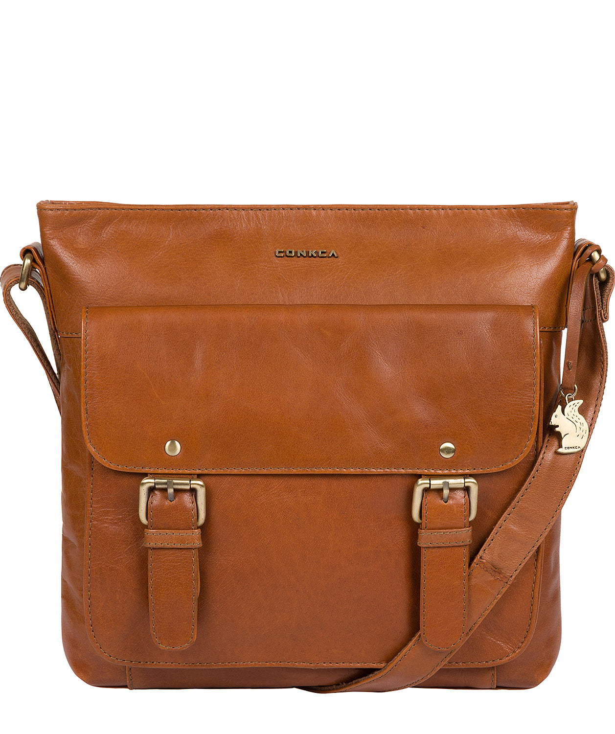 'Mimosa' Tan Leather Cross Body Bag