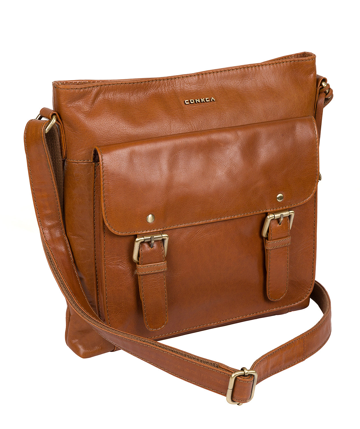 'Mimosa' Tan Leather Cross Body Bag