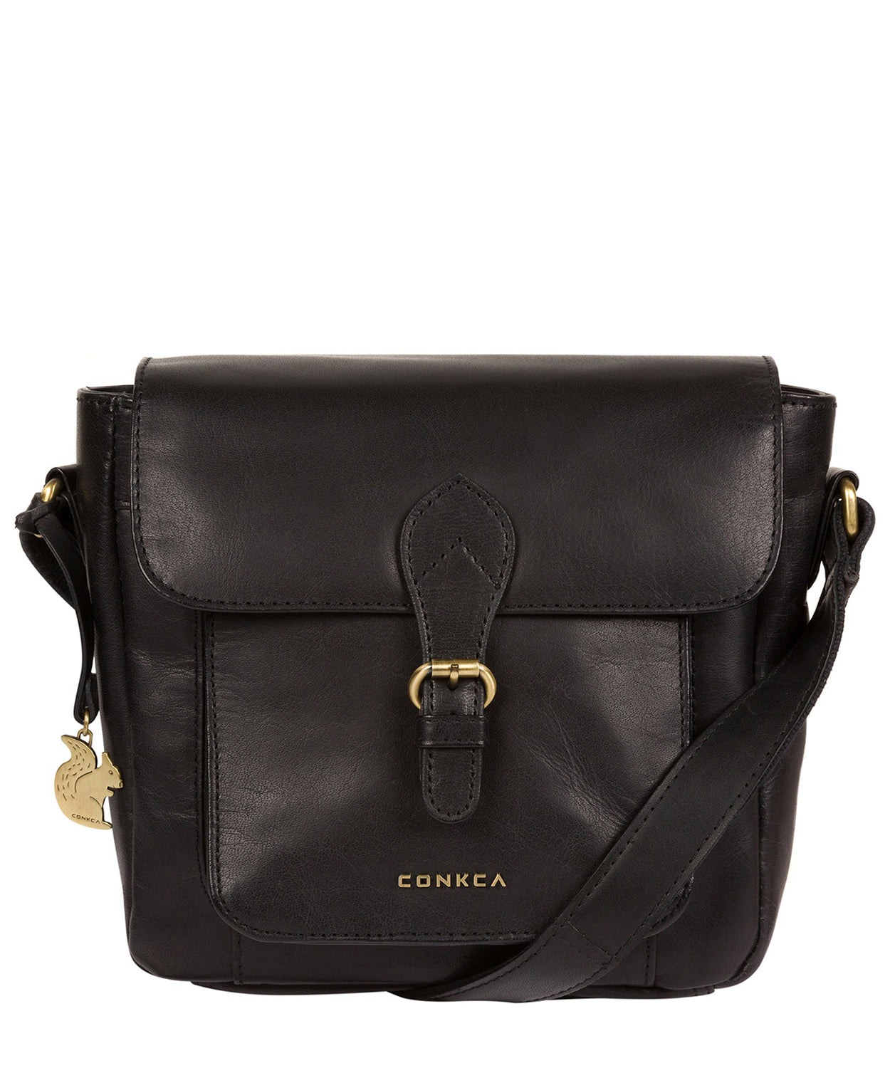 'Mojito' Black Leather Cross Body Bag image 1