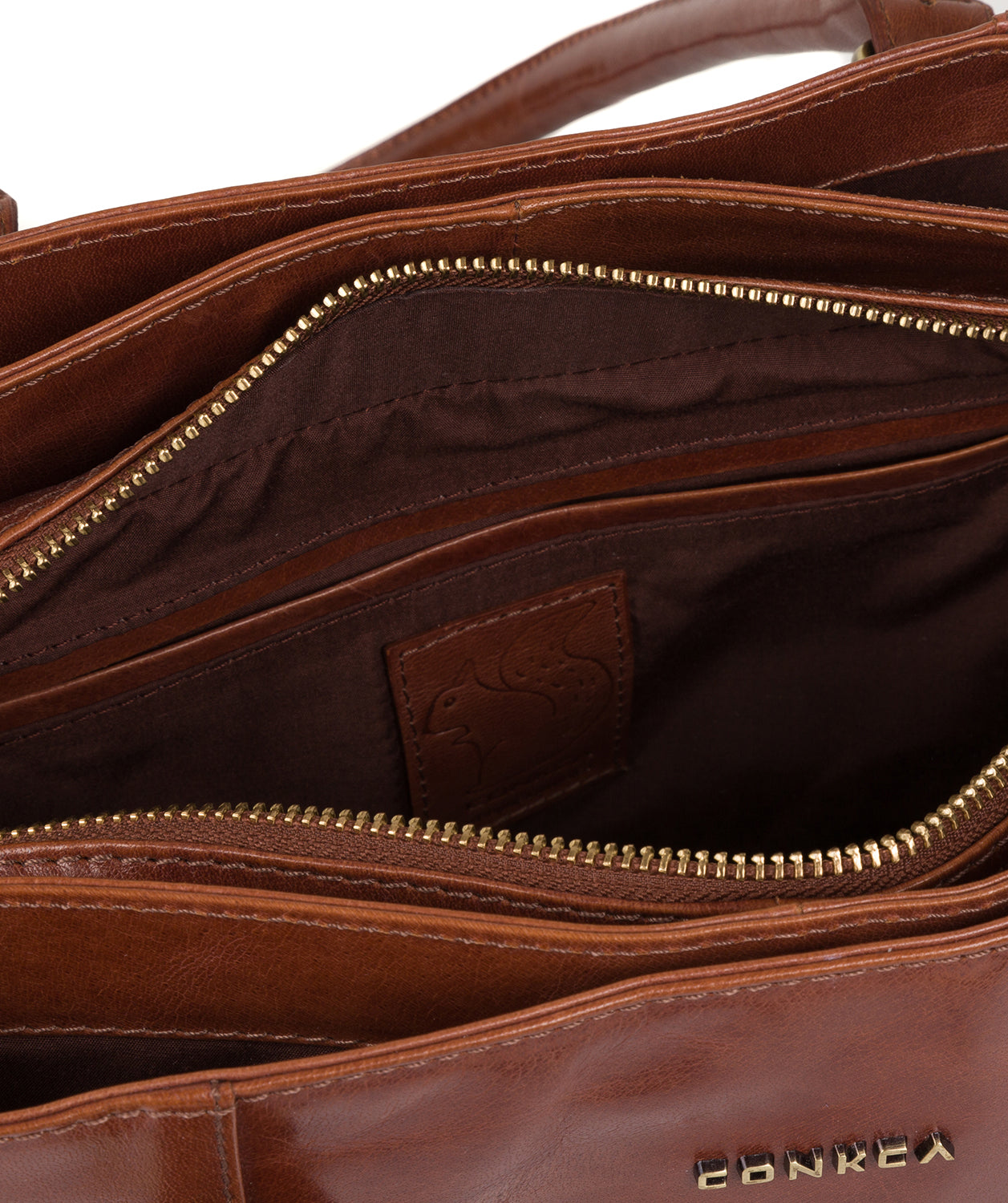 'Carmela' Cognac Handcrafted Leather Handbag