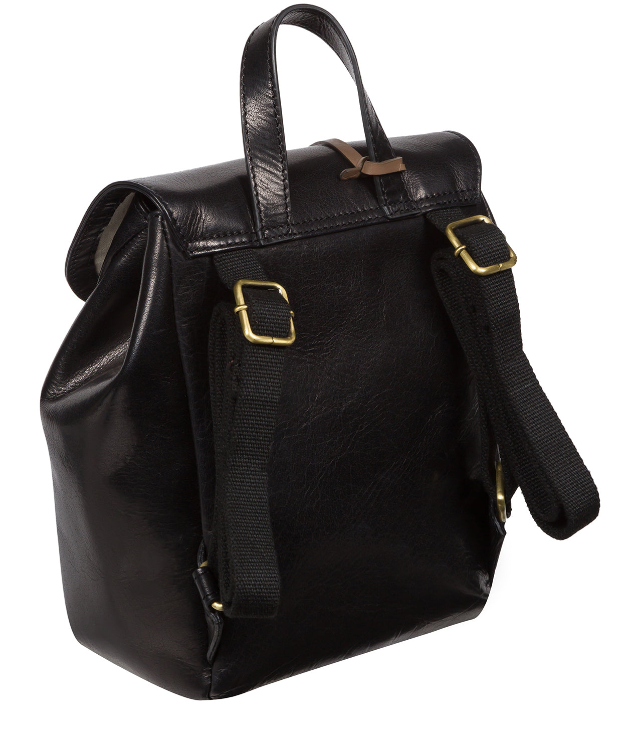 Conkca London Originals Collection #product-type#: 'Simone' Black Leather Backpack