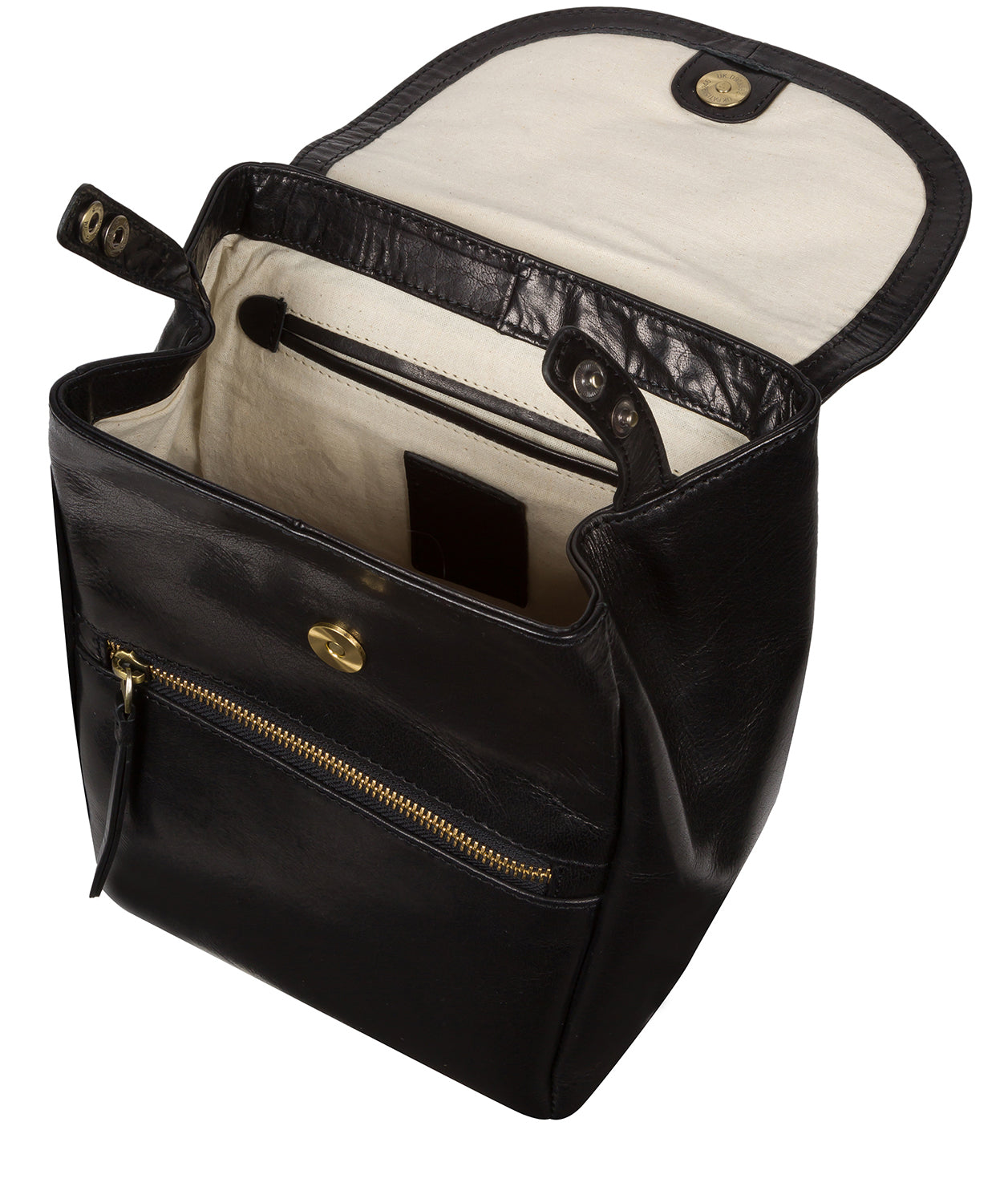 Conkca London Originals Collection #product-type#: 'Simone' Black Leather Backpack