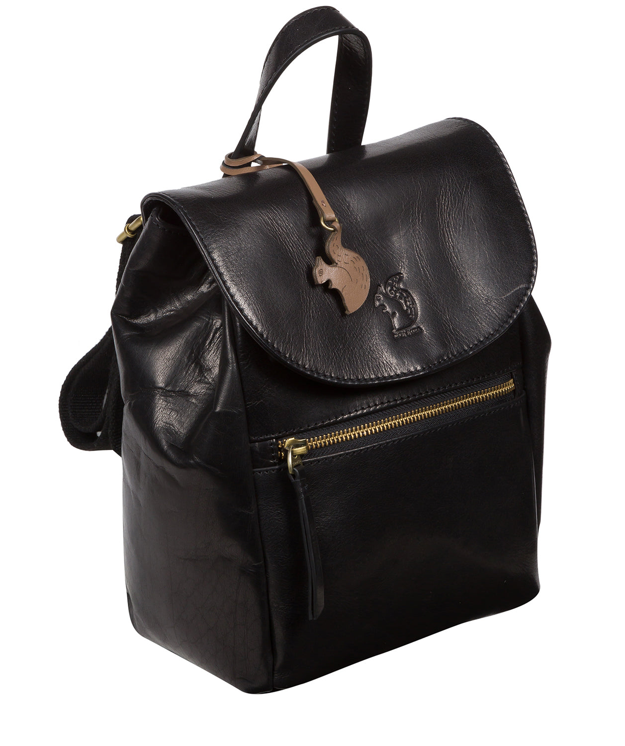 Conkca London Originals Collection #product-type#: 'Simone' Black Leather Backpack