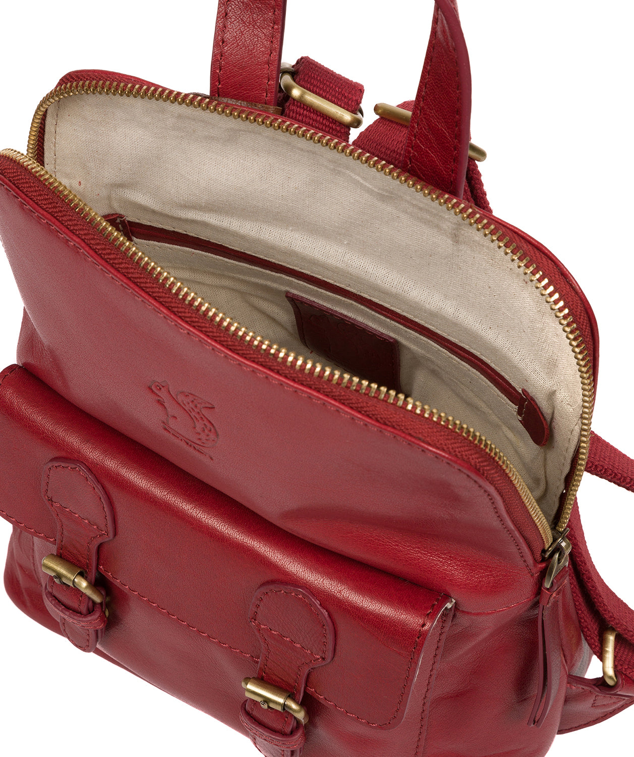 'Kendal' Chilli Pepper Leather Backpack image 4