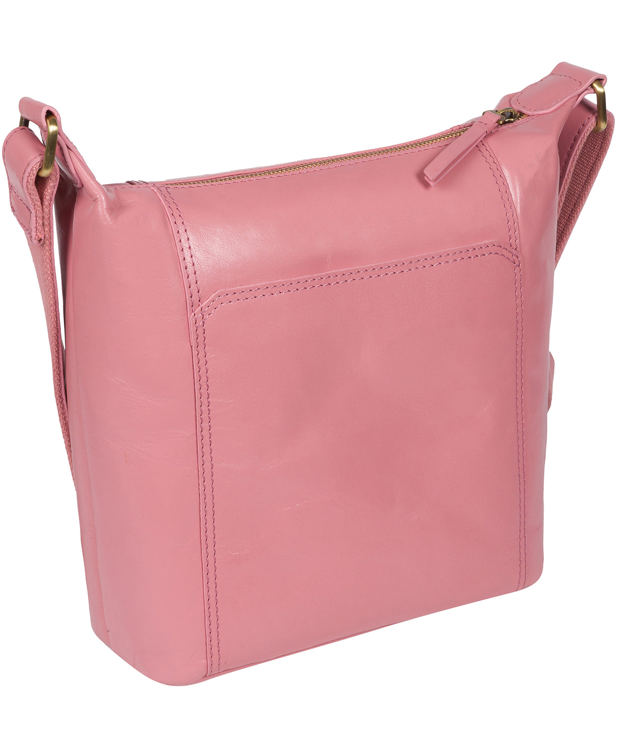 'Yasmin' Blush Leather Cross Body Bag