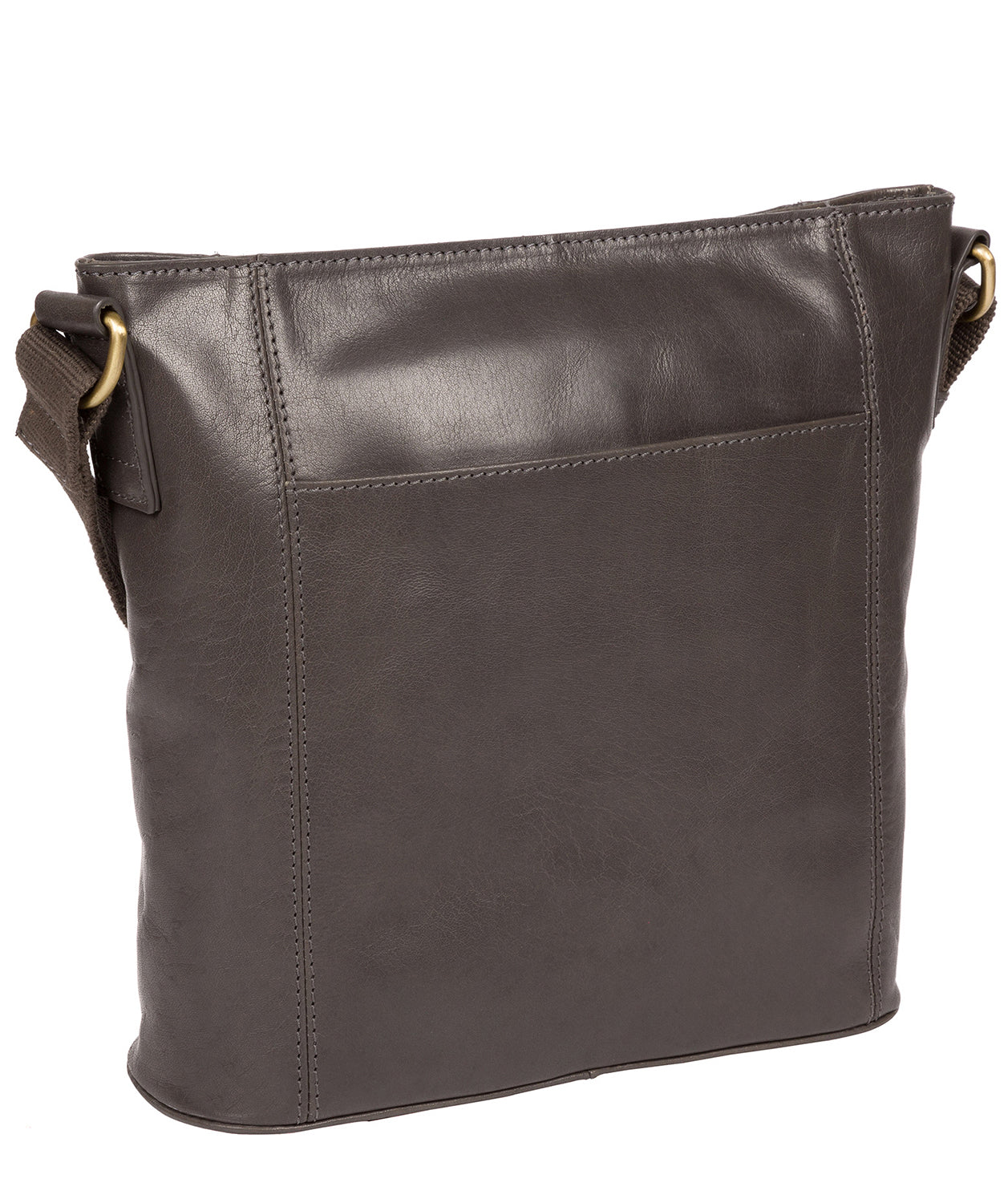 'Vonda' Slate Leather Cross Body Bag Pure Luxuries London