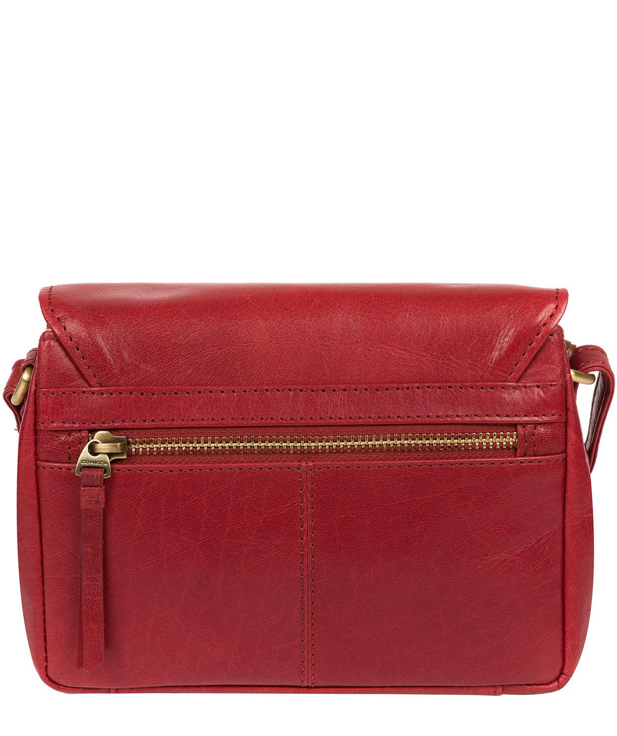 'Marta' Chilli Pepper Leather Cross Body Bag image 3