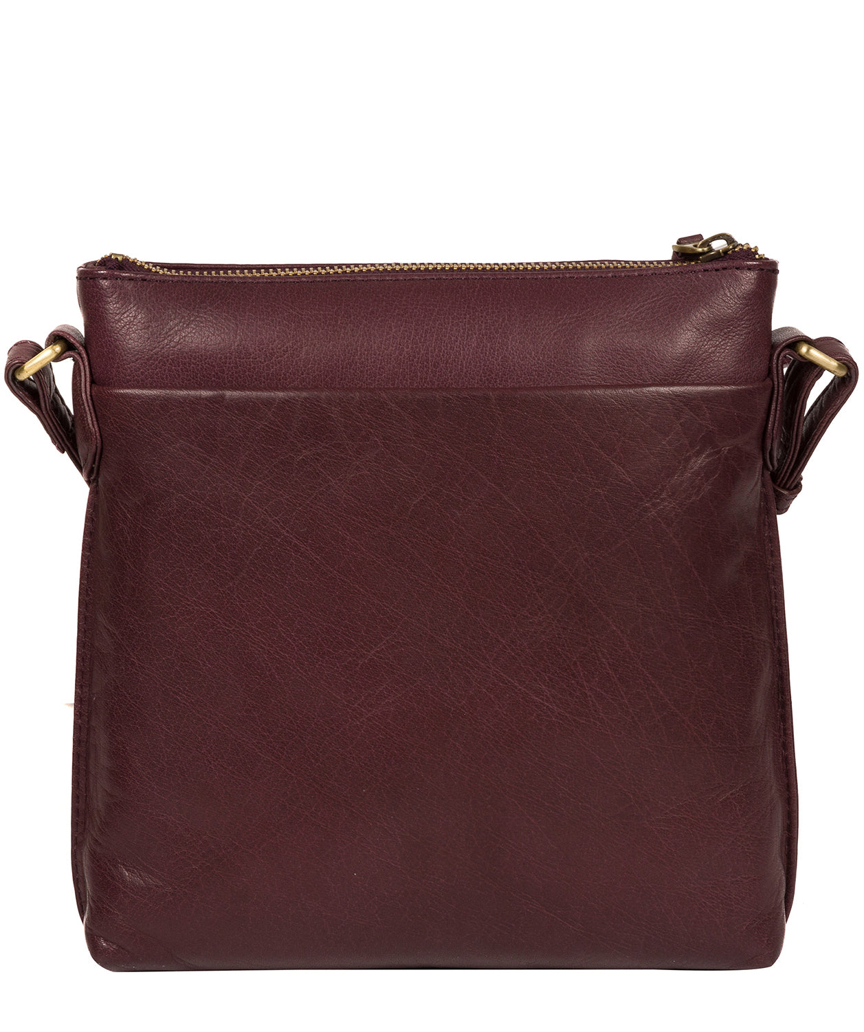 'Nikita' Plum Leather Cross Body Bag image 3