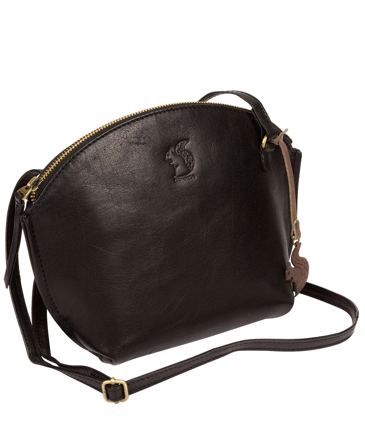 'Wym' Black Leather Cross Body Bag image 3