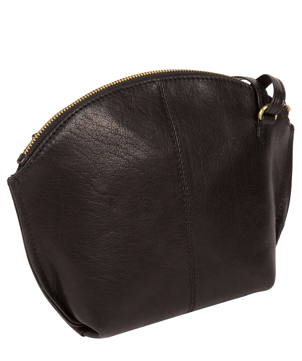 'Wym' Black Leather Cross Body Bag Pure Luxuries London