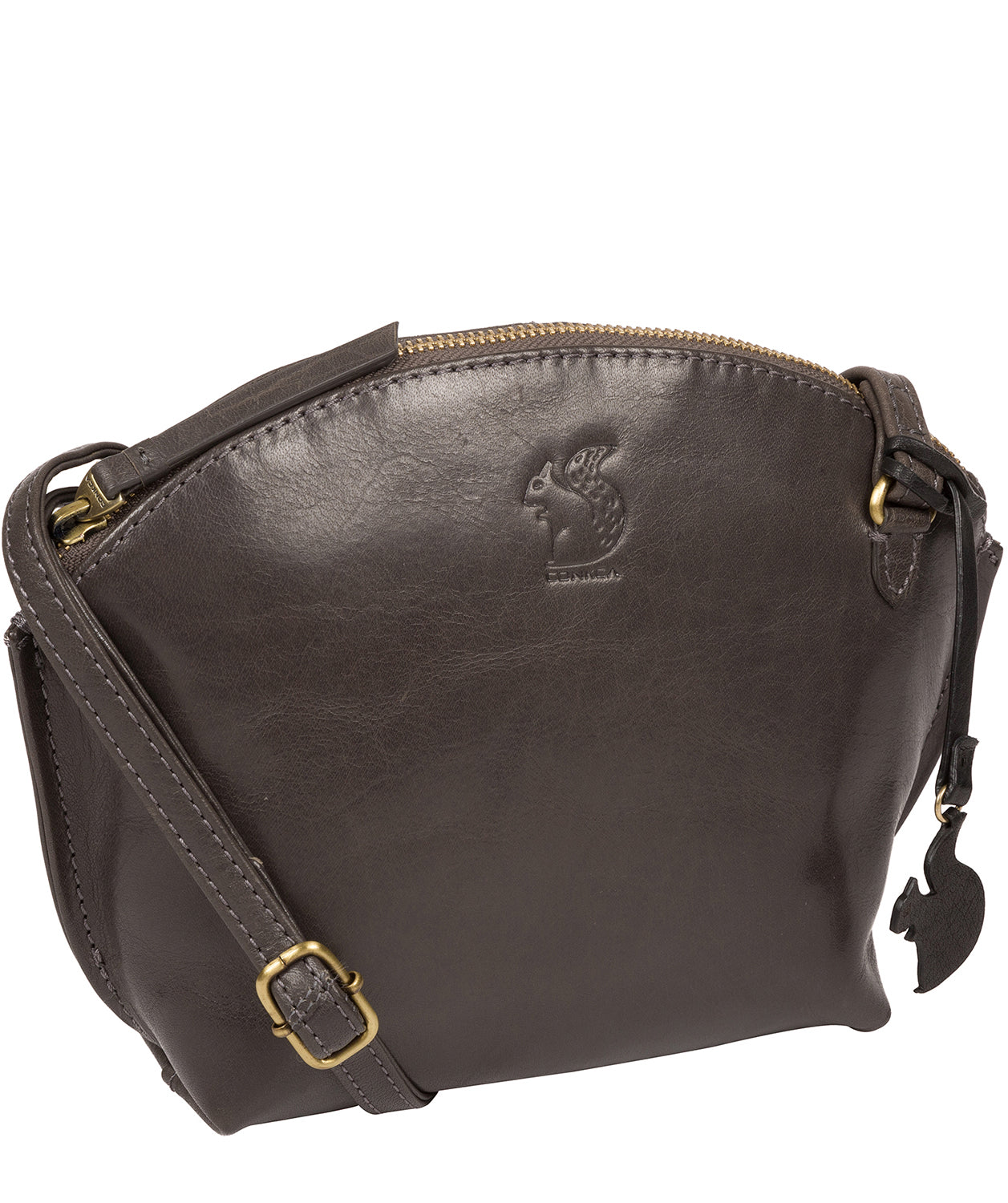 'Wym' Slate Leather Cross Body Bag image 5