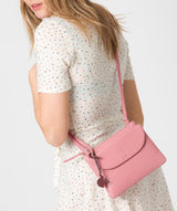 'Tillie' Blush Leather Cross Body Bag