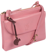 'Tillie' Blush Leather Cross Body Bag