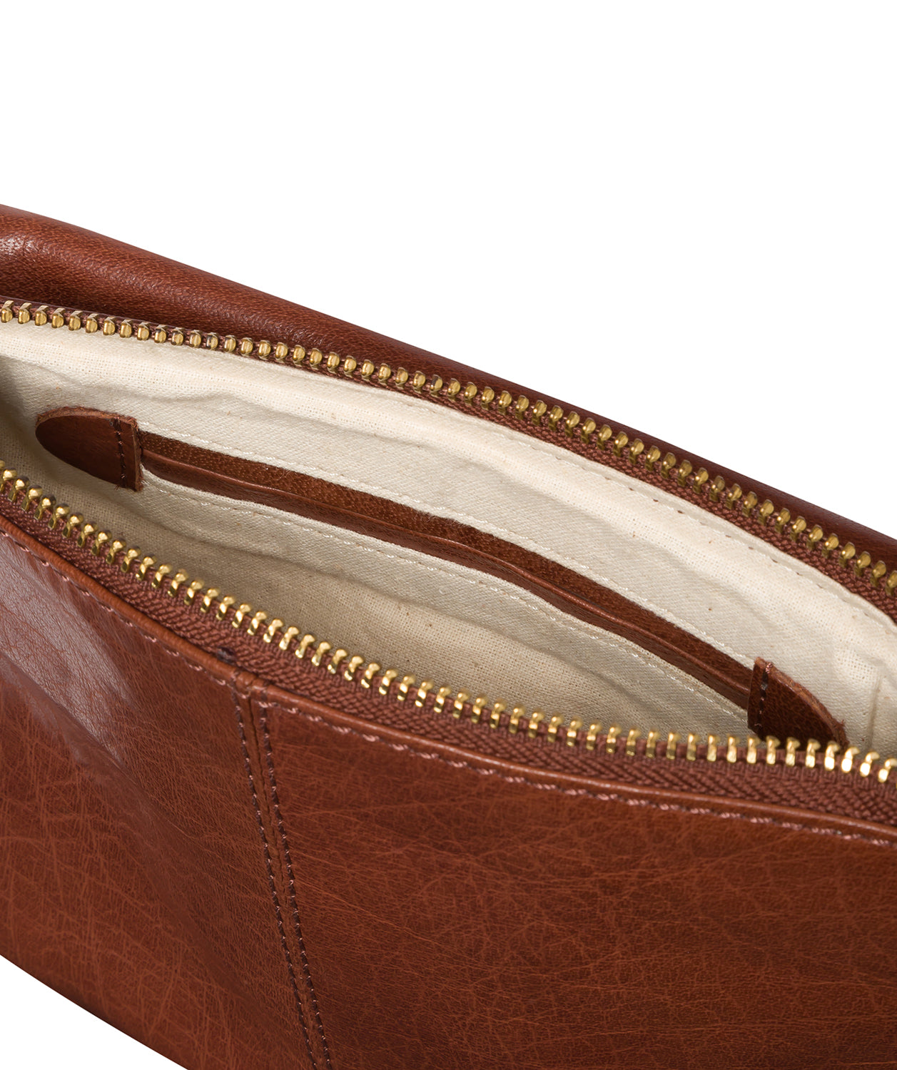 'Tillie' Conker Brown Leather Cross Body Bag