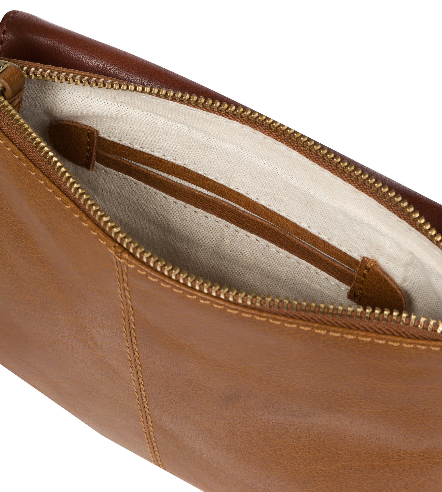 'Tillie' Dark Tan & Conker Brown Leather Cross Body Bag