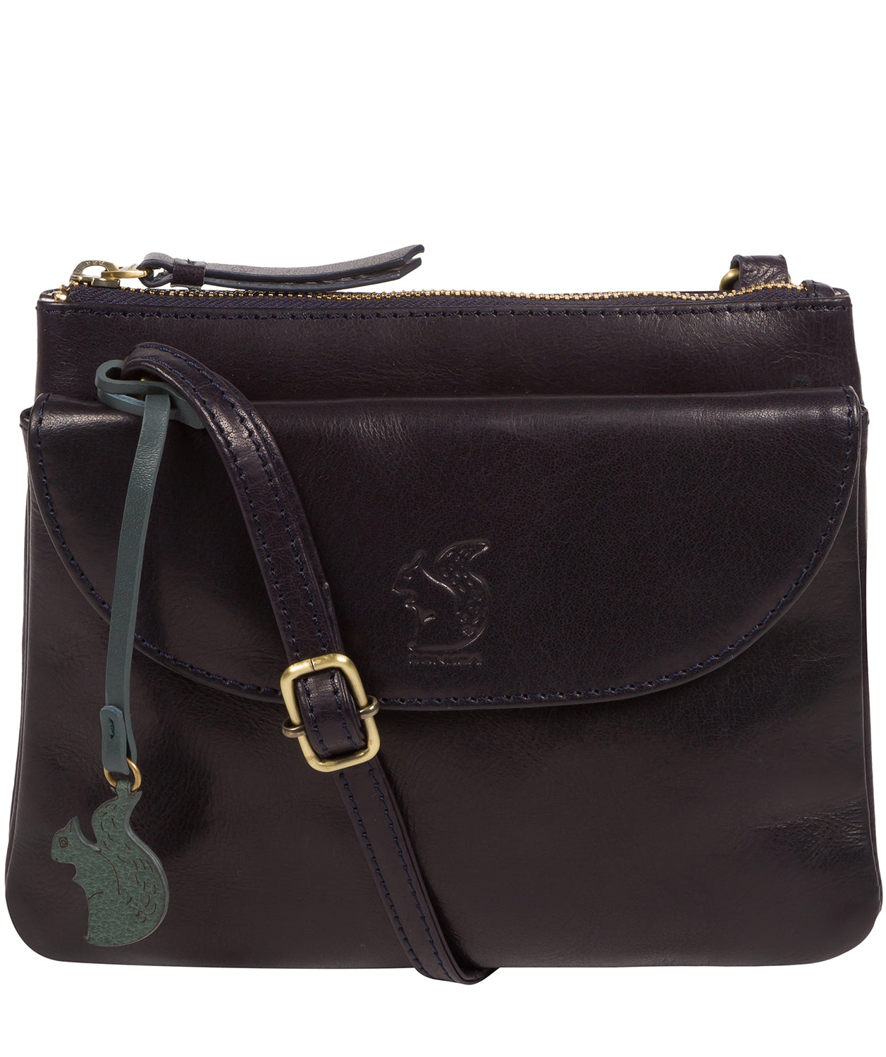 'Tillie' Navy Leather Cross Body Bag