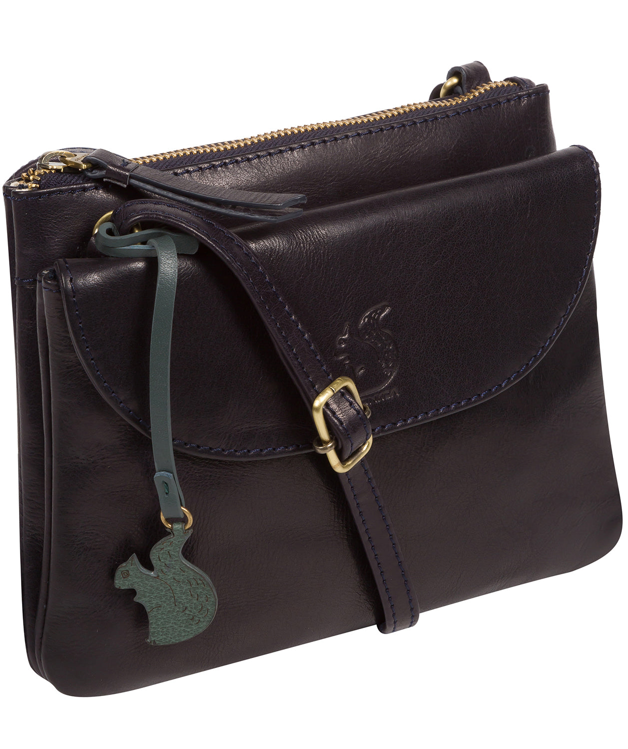 'Tillie' Navy Leather Cross Body Bag