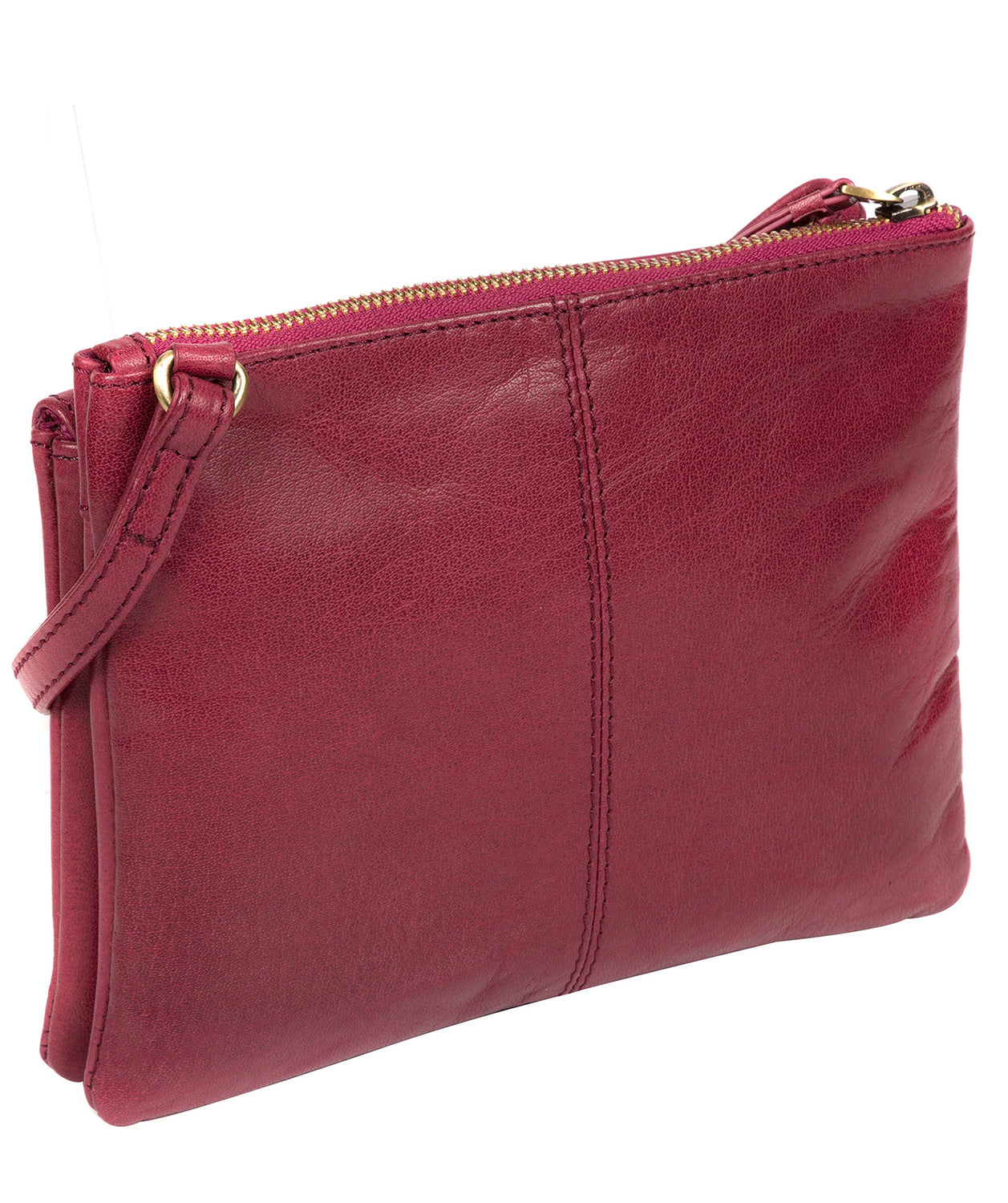 'Tillie' Orchid Leather Cross Body Bag image 3