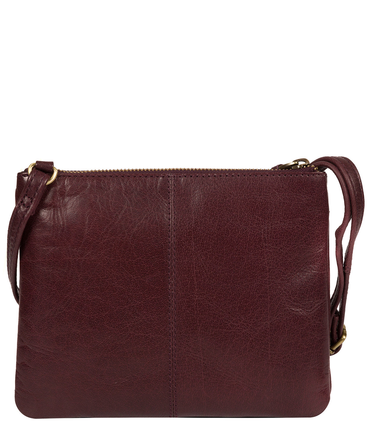 'Tillie' Plum Leather Cross Body Bag image 3