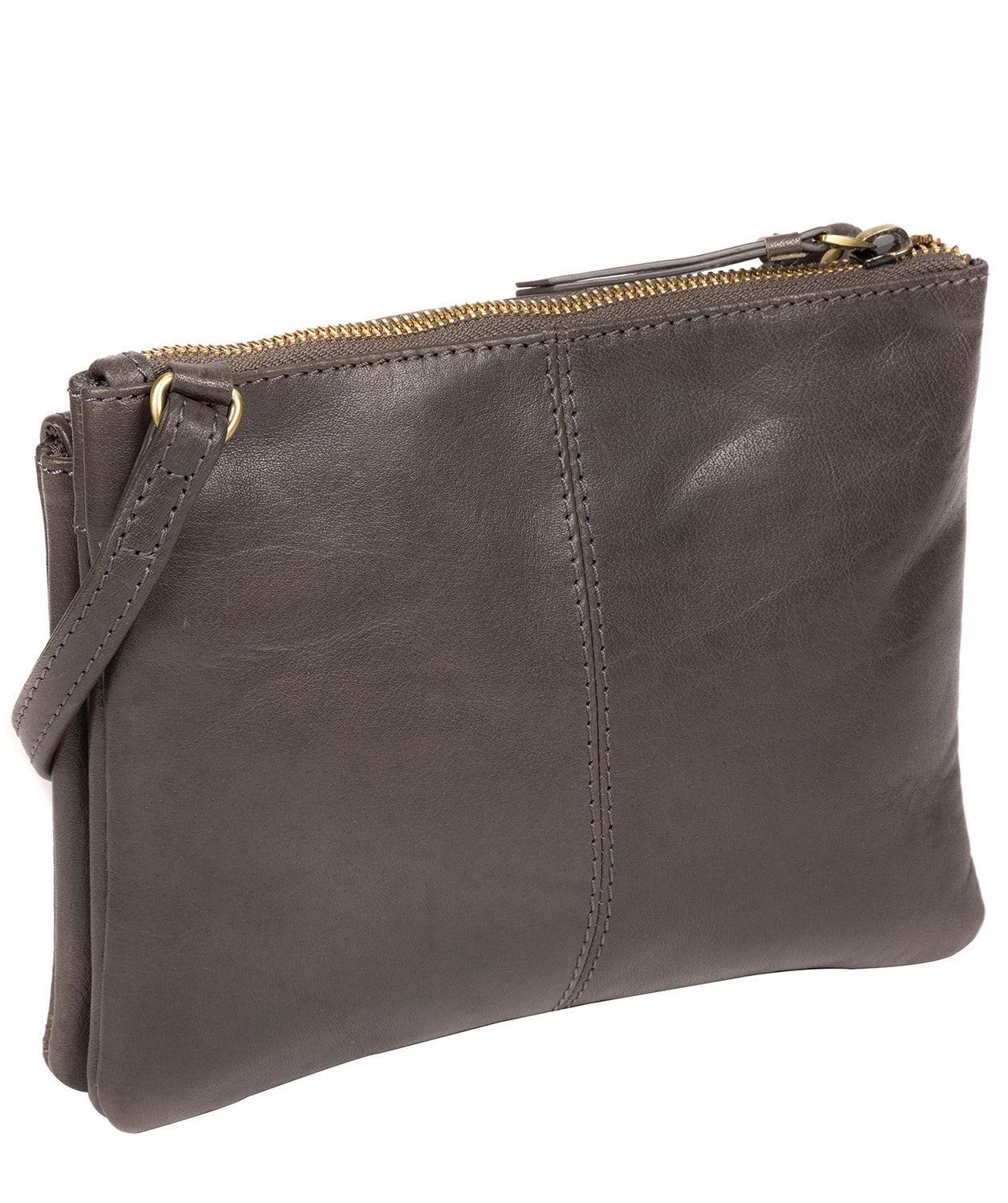 'Tillie' Slate Leather Cross Body Bag Pure Luxuries London