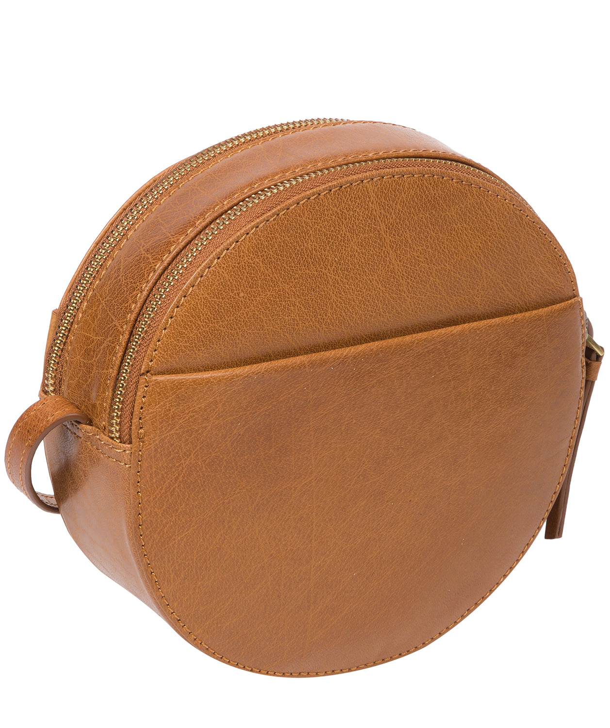 'Rolla' Dark Tan Leather Cross Body Bag