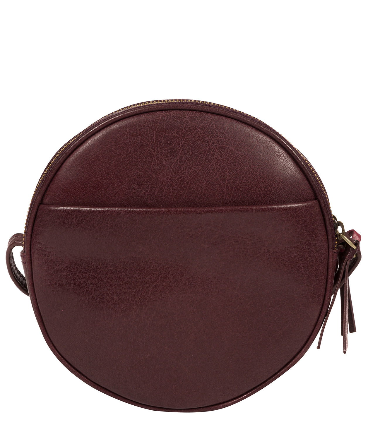 'Rolla' Plum Leather Cross Body Bag image 3