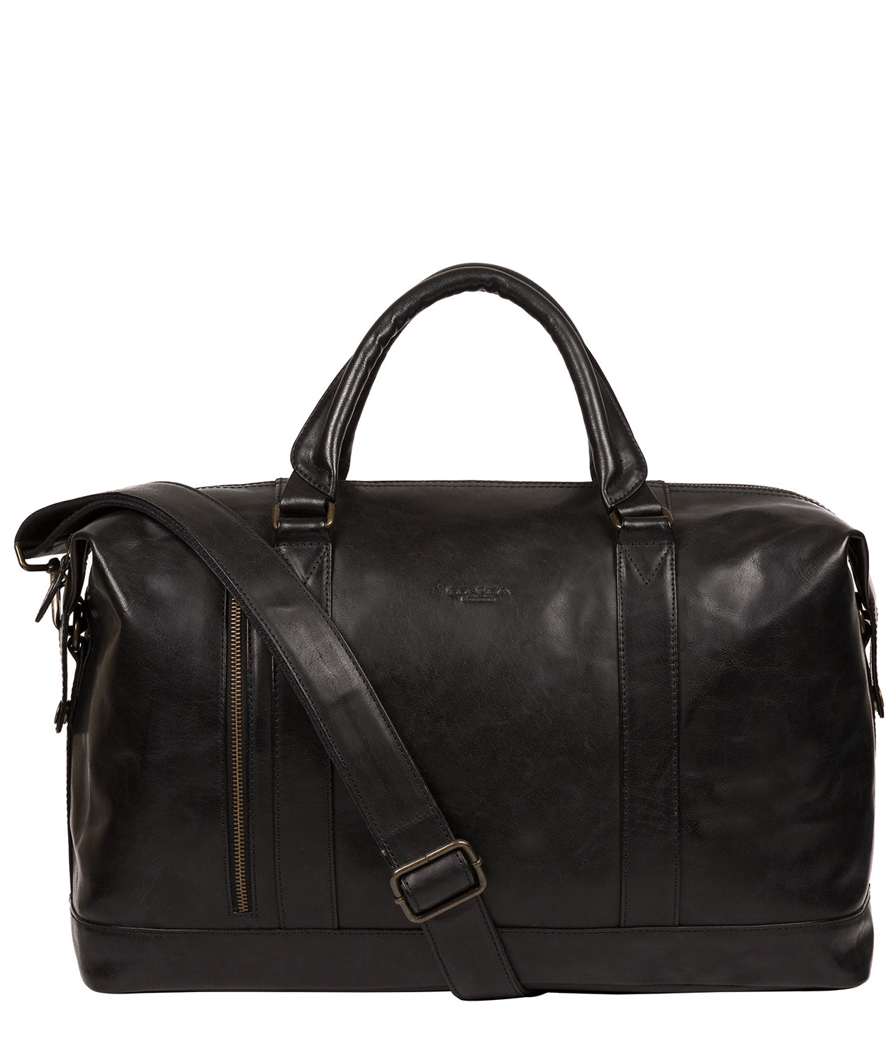 'Rivellino' Black Leather Holdall image 1