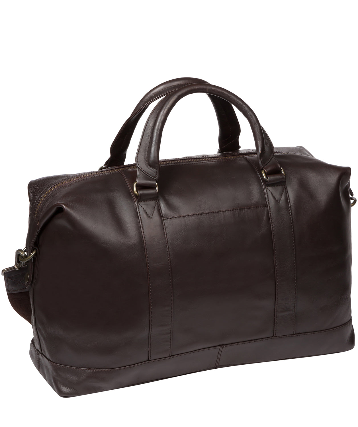 'Rivellino' Dark Brown Leather Holdall