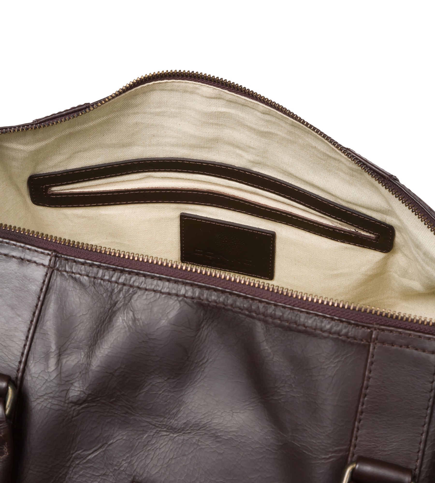 'Rivellino' Dark Brown Leather Holdall