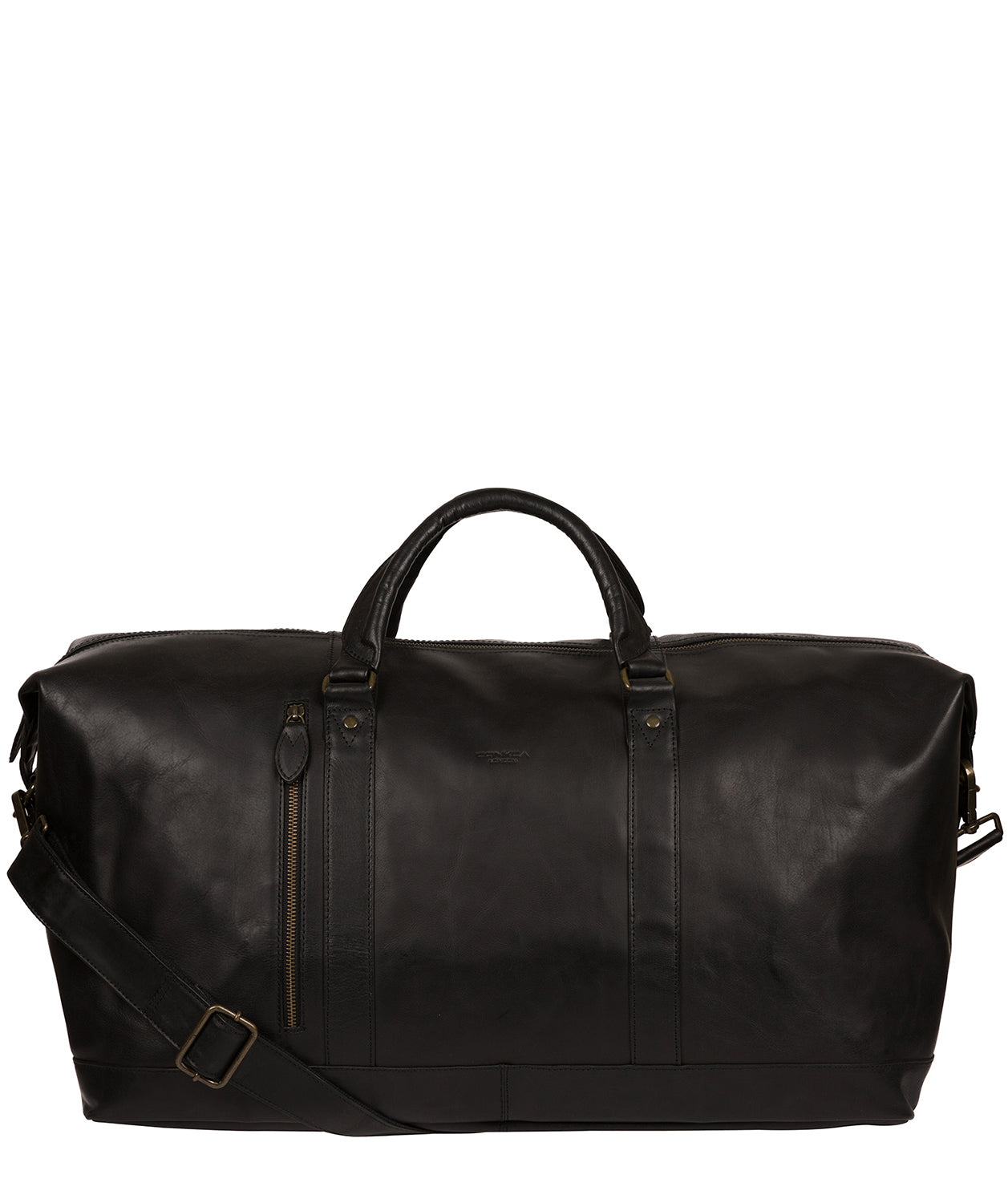 'Gerson' Black Leather Holdall image 1