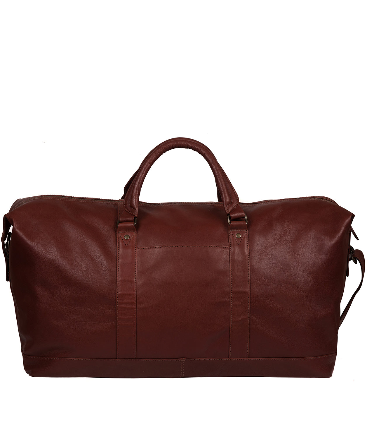 'Gerson' Conker Brown Leather Holdall