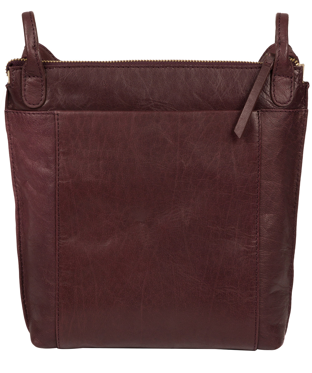 'Rego' Plum Leather Cross Body Bag image 3