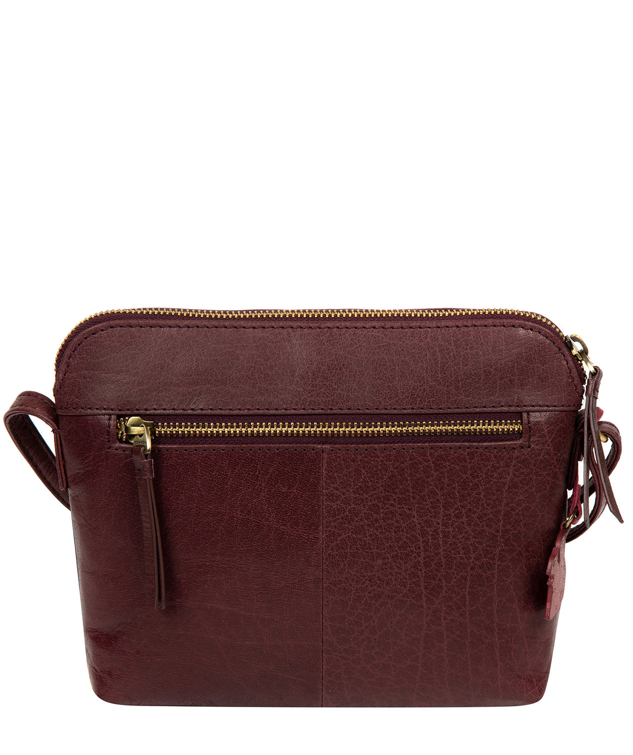 'Frida' Plum Leather Cross Body Bag image 3