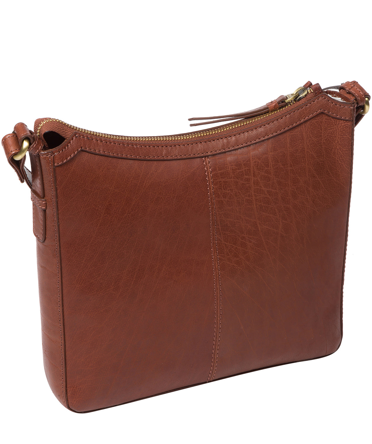 'Tamara' Conker Brown Leather Cross Body Bag