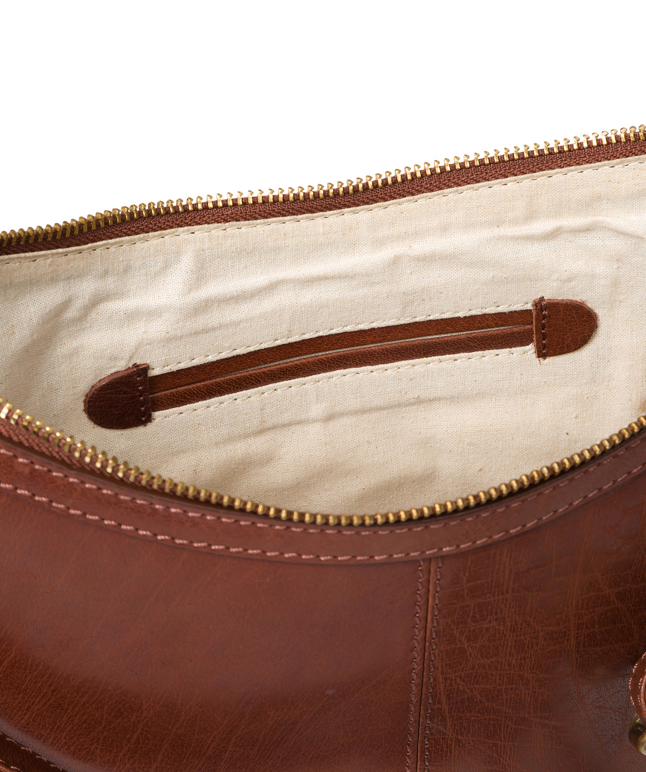 'Tamara' Conker Brown Leather Cross Body Bag