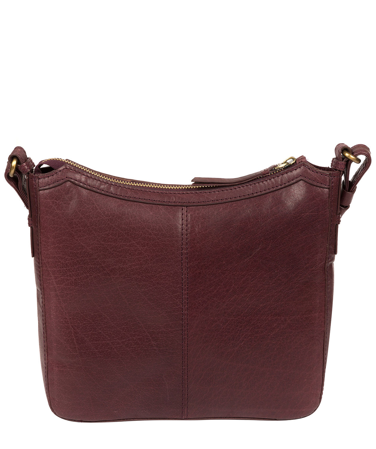 'Tamara' Plum Leather Cross Body Bag image 3