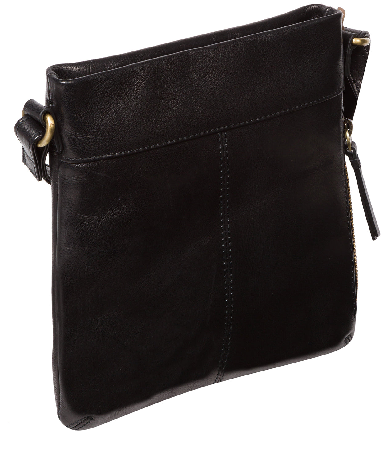 'Yayoi' Black Leather Cross Body Bag