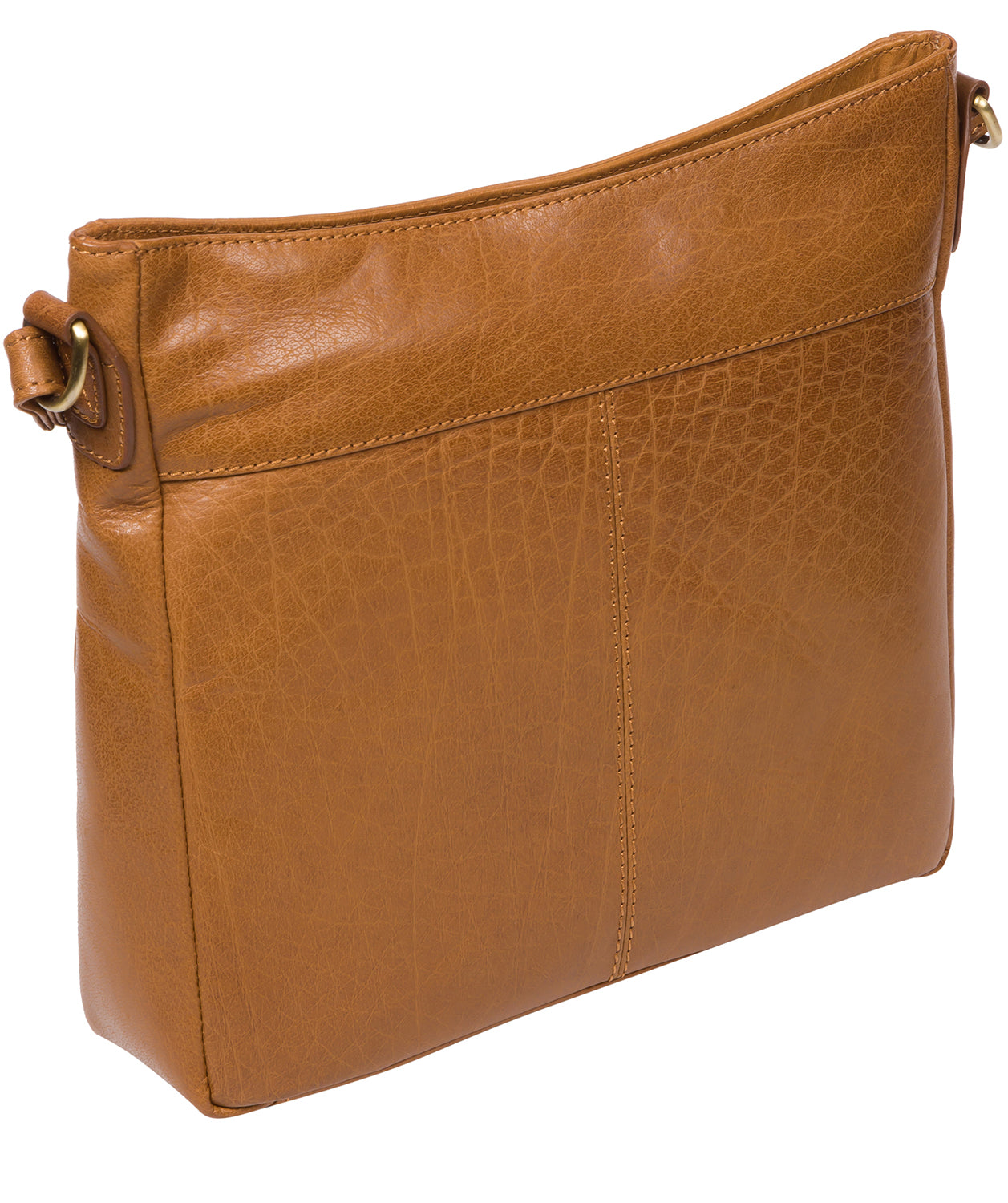 'Bon' Dark Tan Leather Cross Body Bag