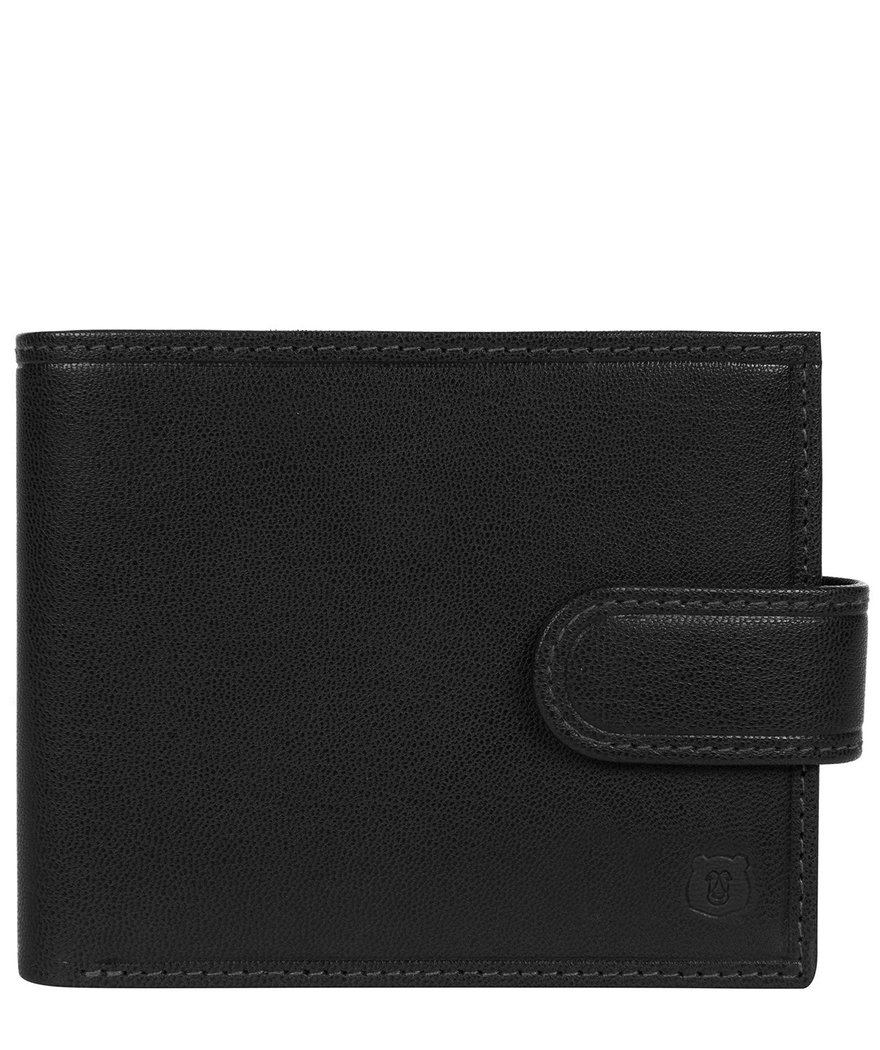 'Daan' Black Leather Bi-Fold Wallet Pure Luxuries London