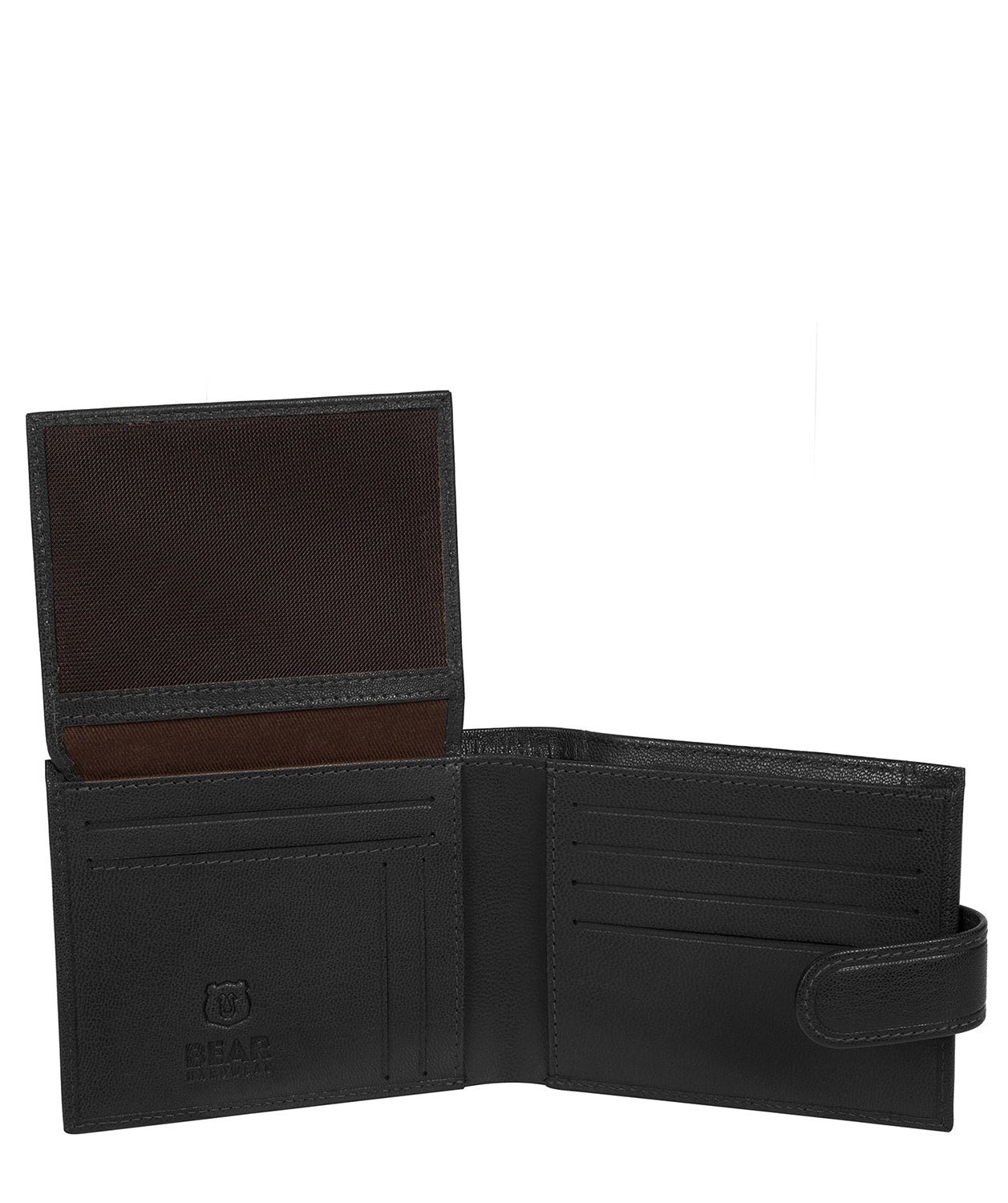 'Daan' Black Leather Bi-Fold Wallet Pure Luxuries London