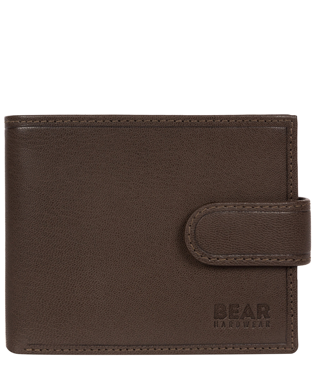 'Arden' Dark Brown Leather Bi-Fold Wallet Pure Luxuries London