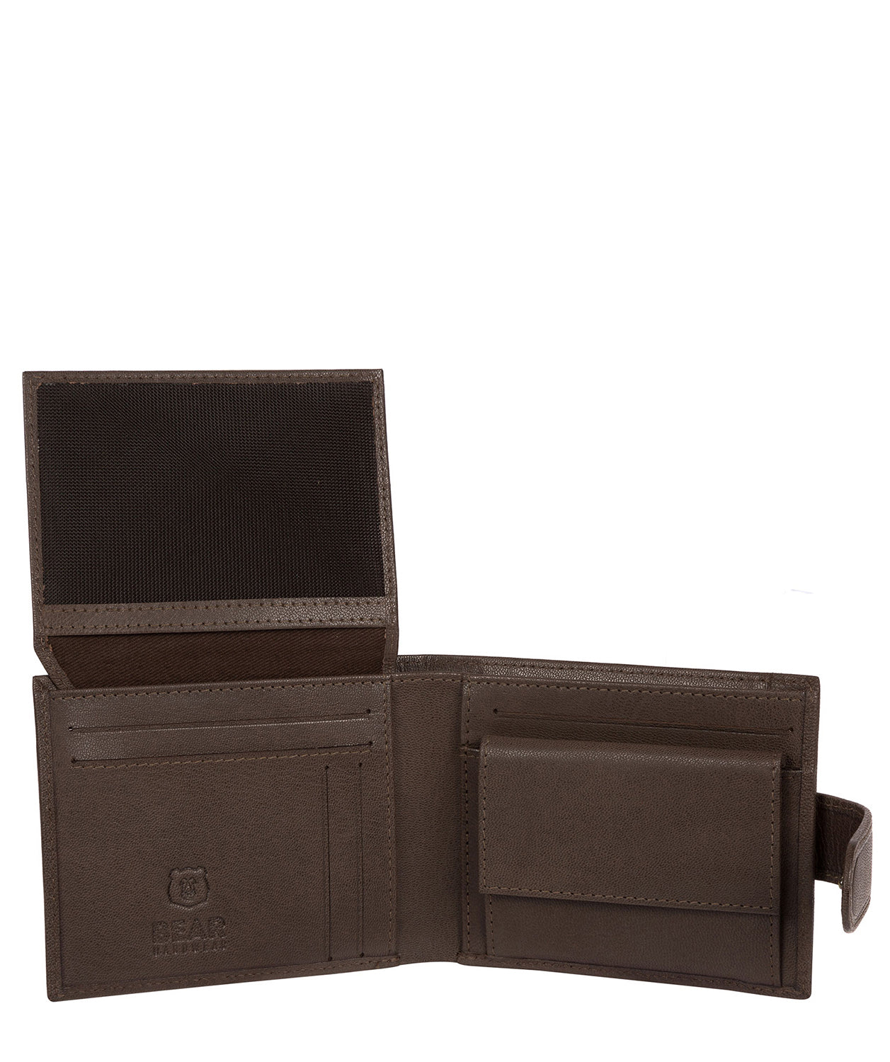 'Arden' Dark Brown Leather Bi-Fold Wallet Pure Luxuries London