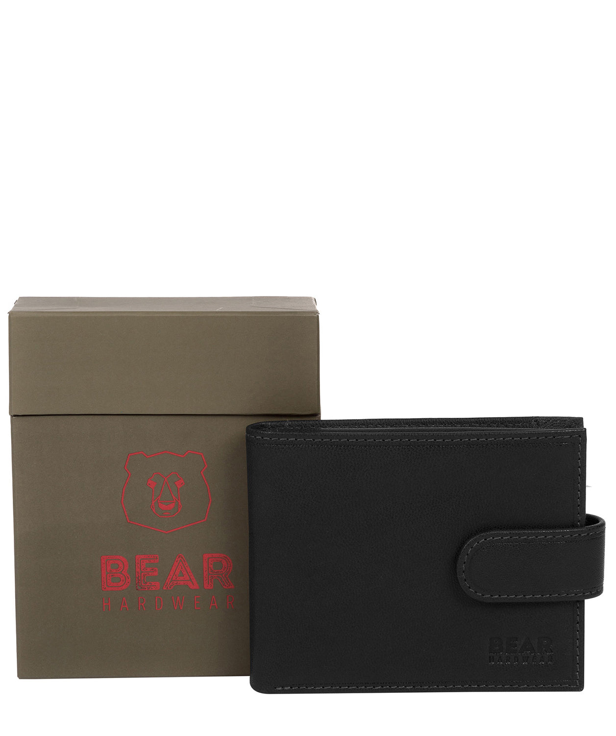 'Orvar' Black Leather Bi-Fold Wallet image 5