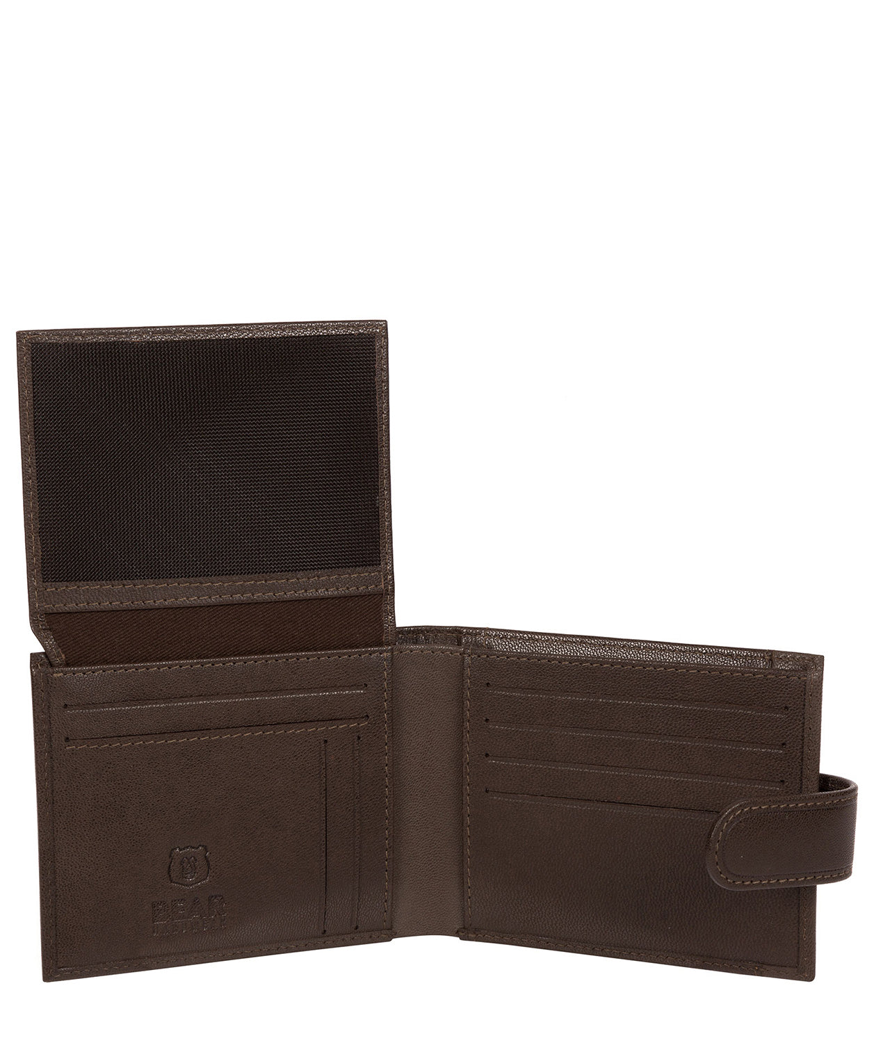 'Orvar' Dark Brown Leather Bi-Fold Wallet Pure Luxuries London