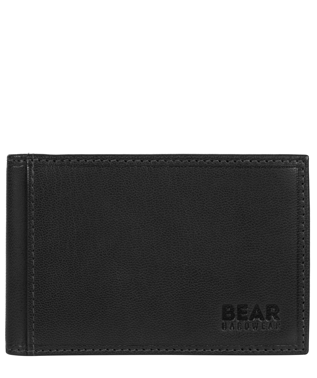 'Huld' Black Leather Bi-Fold Card Holder image 1