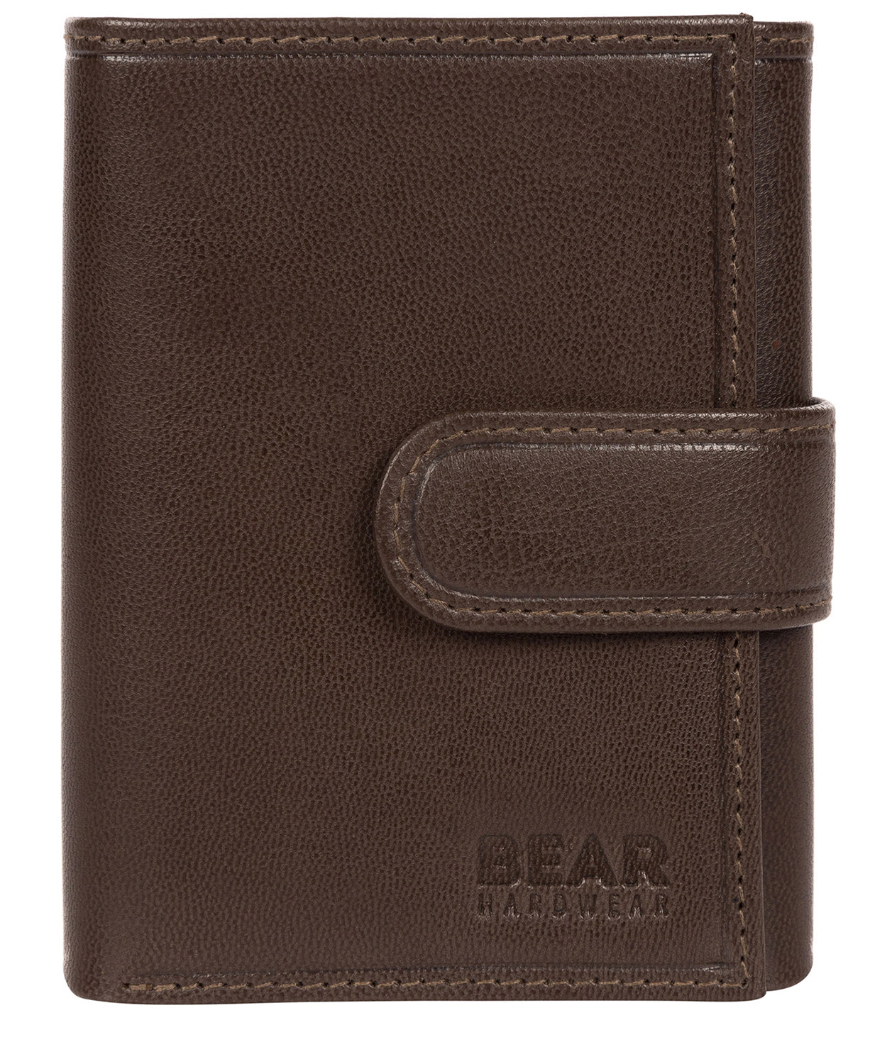 'Hannes' Dark Brown Leather Tri-Fold Wallet image 1