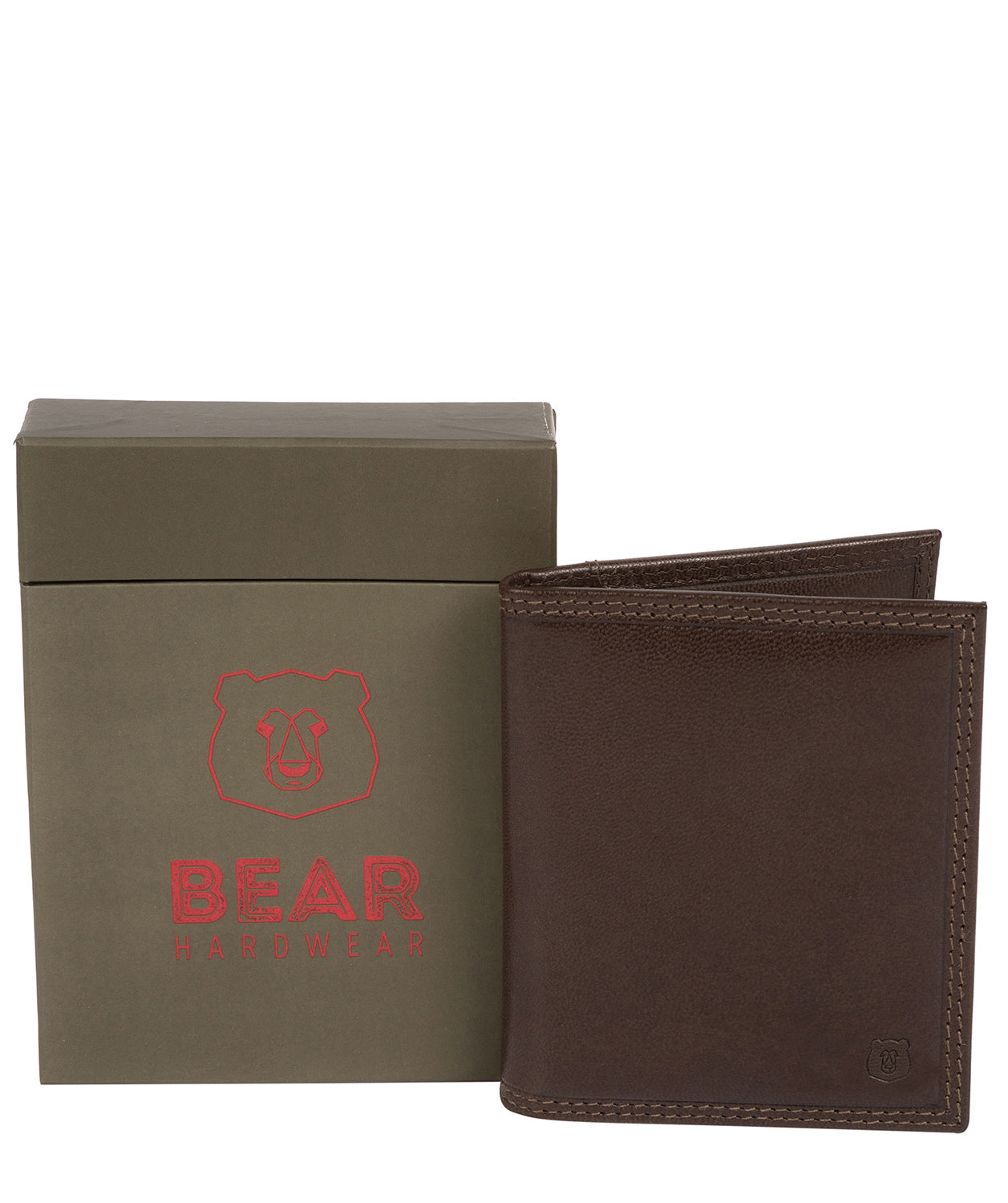 'Viggo' Dark Brown Leather Bi-Fold Card Holder image 4