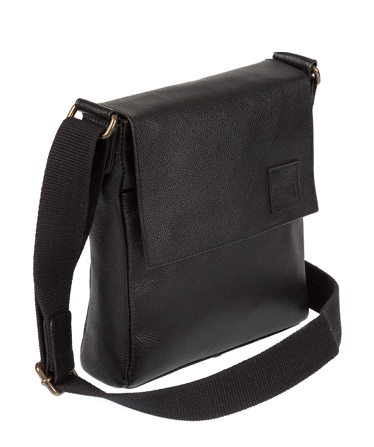 'Ranger' Black Leather Cross Body Bag