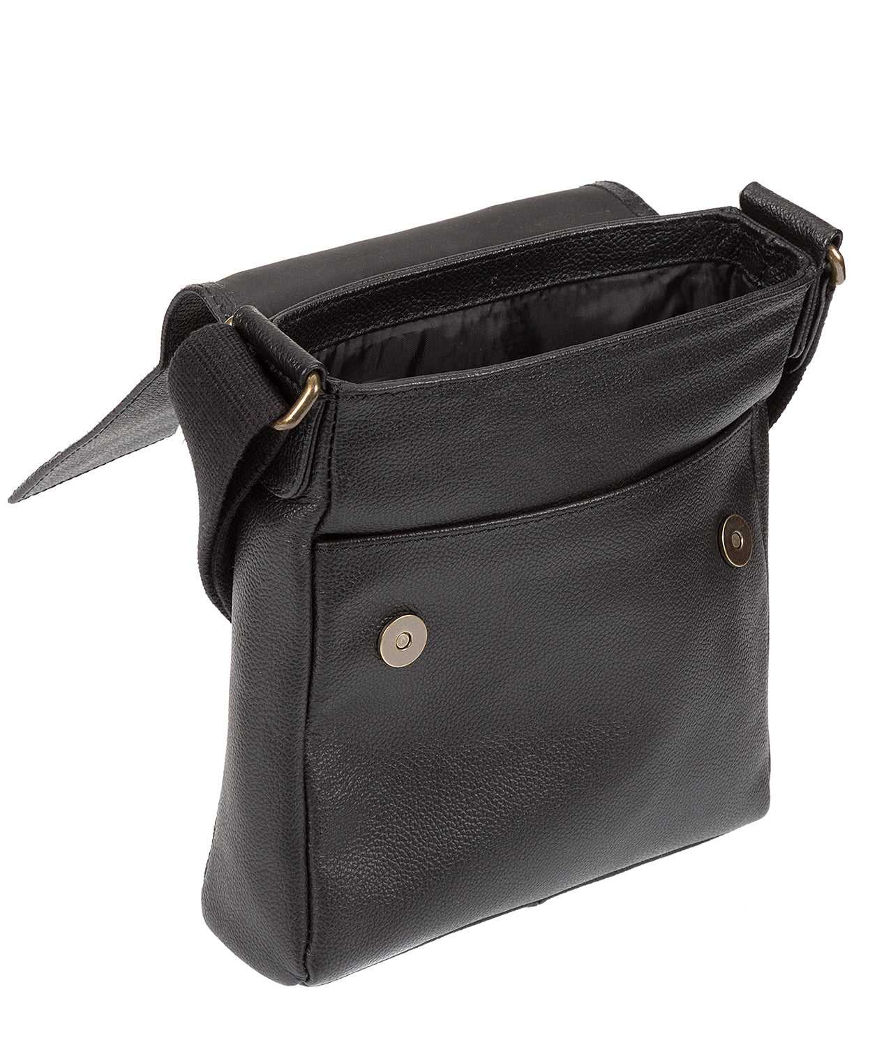 'Ranger' Black Leather Cross Body Bag