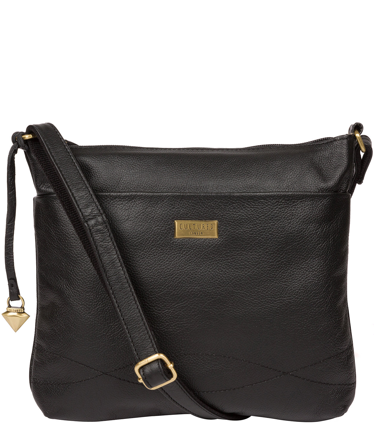 'Gianna' Black Leather Cross Body Bag image 1